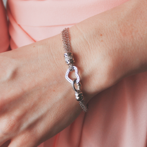 Charm Bracelet (Rose Gold Heart Chain)