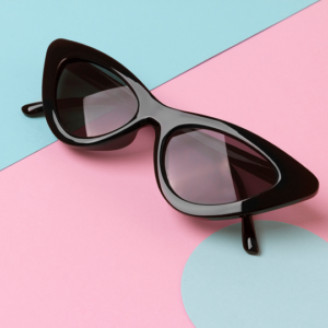 Frosted Cat-Eye Sunglasses