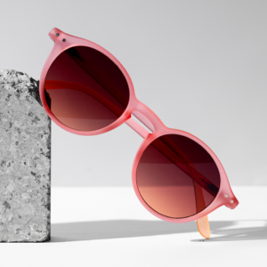 Amber Retro Round Sunglasses